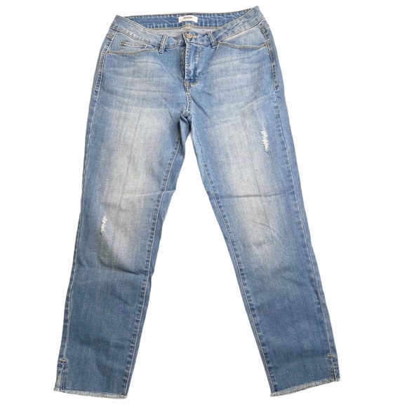 Kensie Denim - Kensie Women’s High Waisted Distressed Jeans Frayed Size 8/29